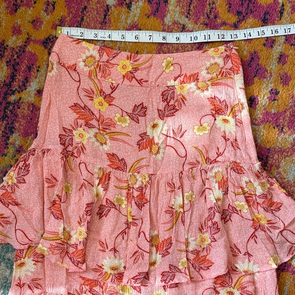 Forever 21 Pink Floral Maxi Skirt - Picture 2 of 4